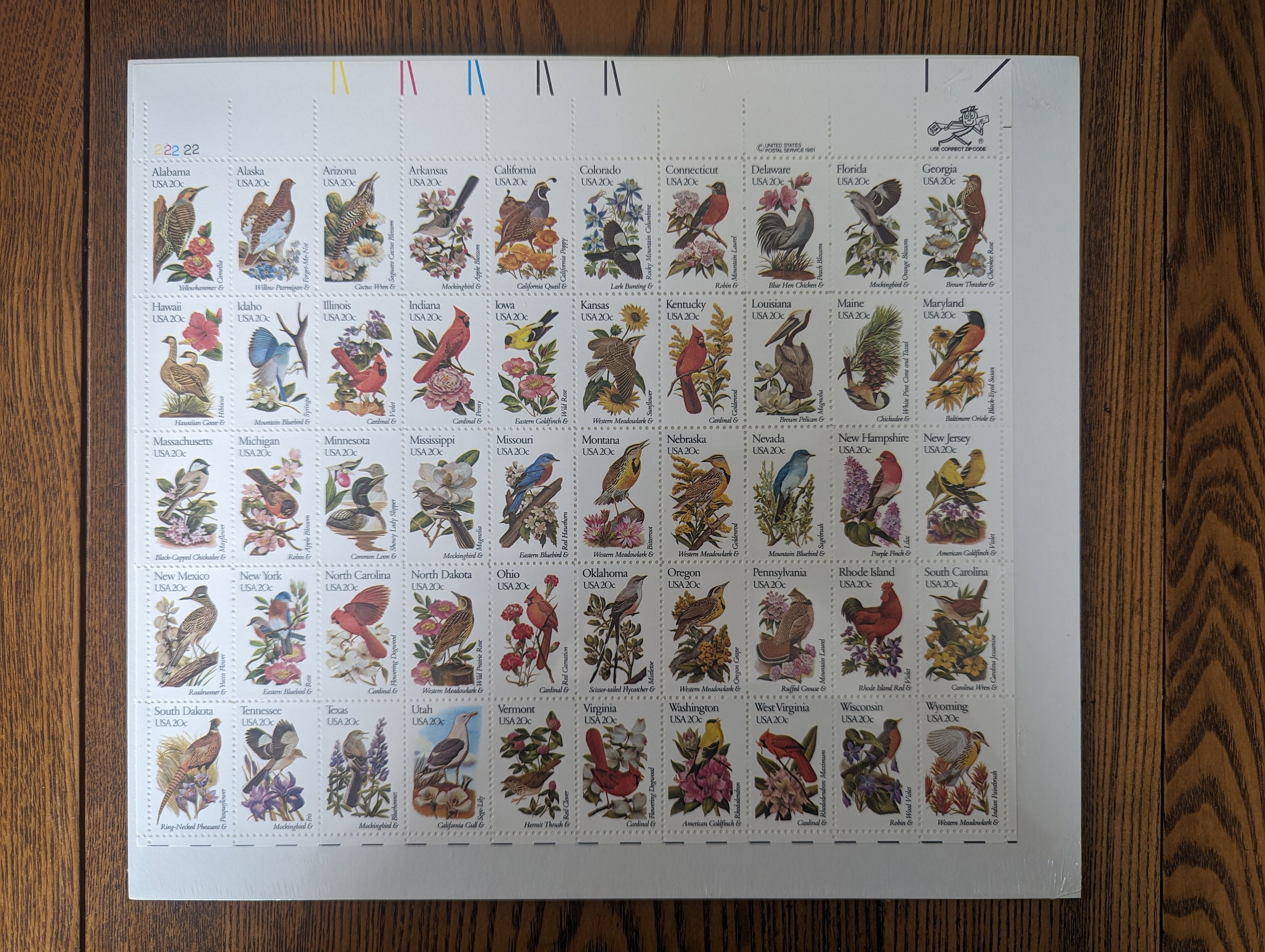 The Fifty State Birds and Flowers Mint Set - New in