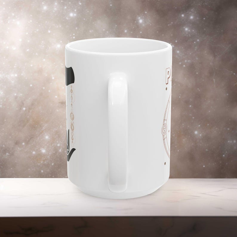 11oz & 15oz White Pisces Zodiac Birthday Ceramic BPA Lead Free Mug