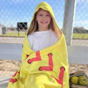 Softball Hooded Blanket Softball Mom Hooded Blanket Custom Softball Blanket Custom Team Number Mom Sports Blanket Game Day Blanket Etsy