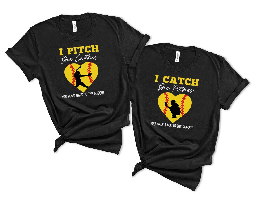 Softball Shirt Pitchers and Catchers Shirt Matching Softball Etsy