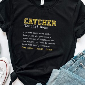 Softball Catcher Shirt, T Shirt for Softball Catcher, Gift for Softball Catcher, Girls Softball Tee, Youth Softball Shirt; ltrs