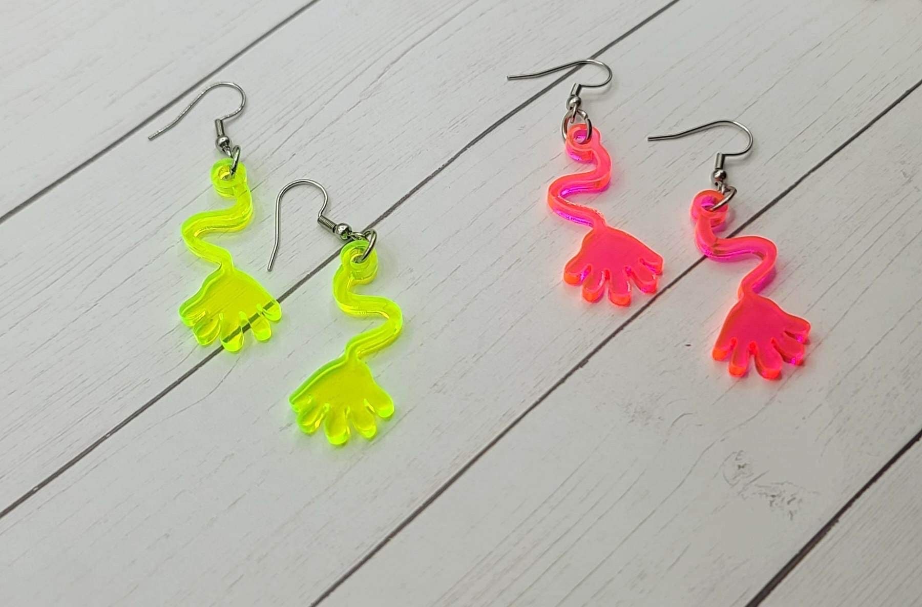 Sticky shop fake earrings