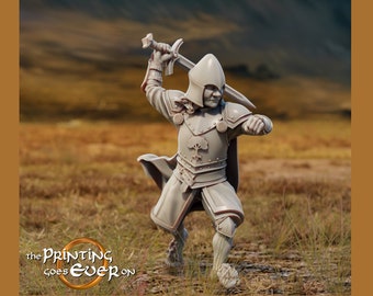 Male, Halfling, Perry, Hobbit, Sword, Shield, Mounted- 25/28/32/75mm Fantasy Miniature
