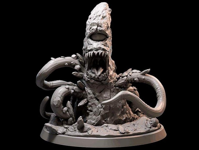 Roper, Tentacles, Stone-like, Aberrant, Paralyzing, Cave-dwelling ...