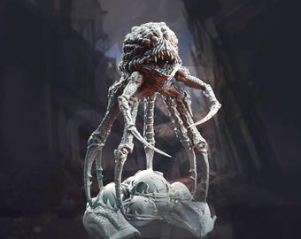 Abomination, Eldritch, Grell, Spawn, Fiend, Demon, Blind, Eggs, Nest, Alien, Terror, Large Figure - 25/28/32/40/75mm Fantasy Miniature