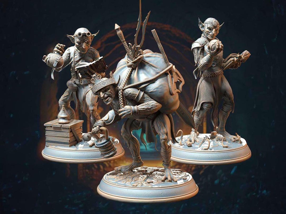 Goblin, Male, Sorcerer, Alchemist, Loot, Pointy Ears, Potions