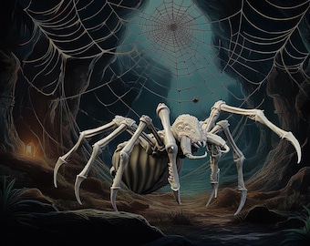 Large Spider, Cave Spider - 25mm/32mm Fantasy Miniature