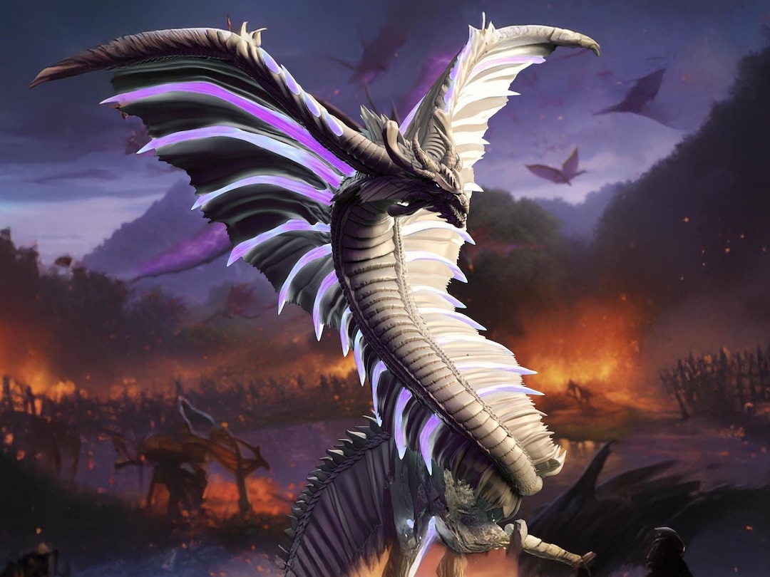 Mana Wyrm, Wyvern, Wings, Spirit, Demon, Huge/enormous Figure