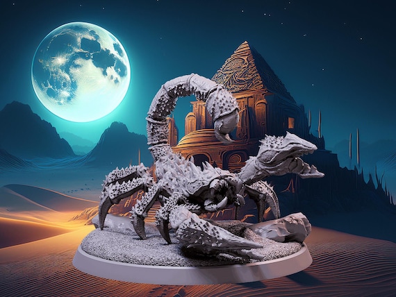 Sand Scorpion, Giant, Large, Claws, Stinger, Large Figure, Heavily Scaled - 25mm/32mm Fantasy Miniature
