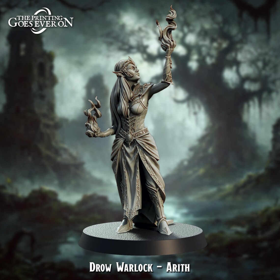 Drow In Robe Wizard Drow, Elf, Female, Warlock, Sorcerer, Wizard, Spell Casting, Shaman ...