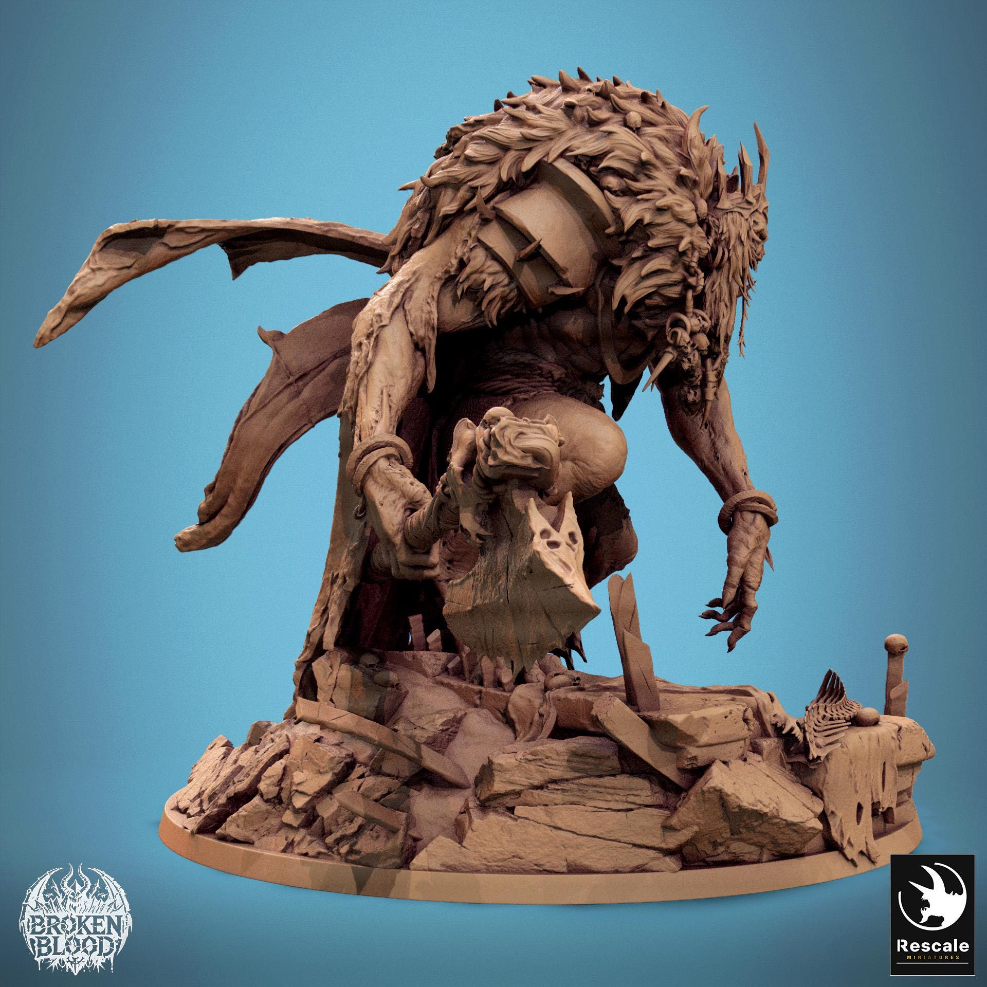 Undead King, Demon, Devil, Necromancer, Crown, Giant Axe, Spirit, Huge ...