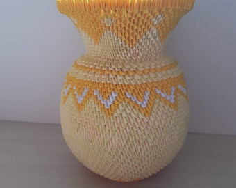 Large 3D origami vase