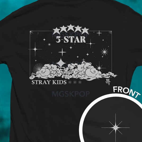 STRAY KIDS 5-STAR T-shirt met grafische print