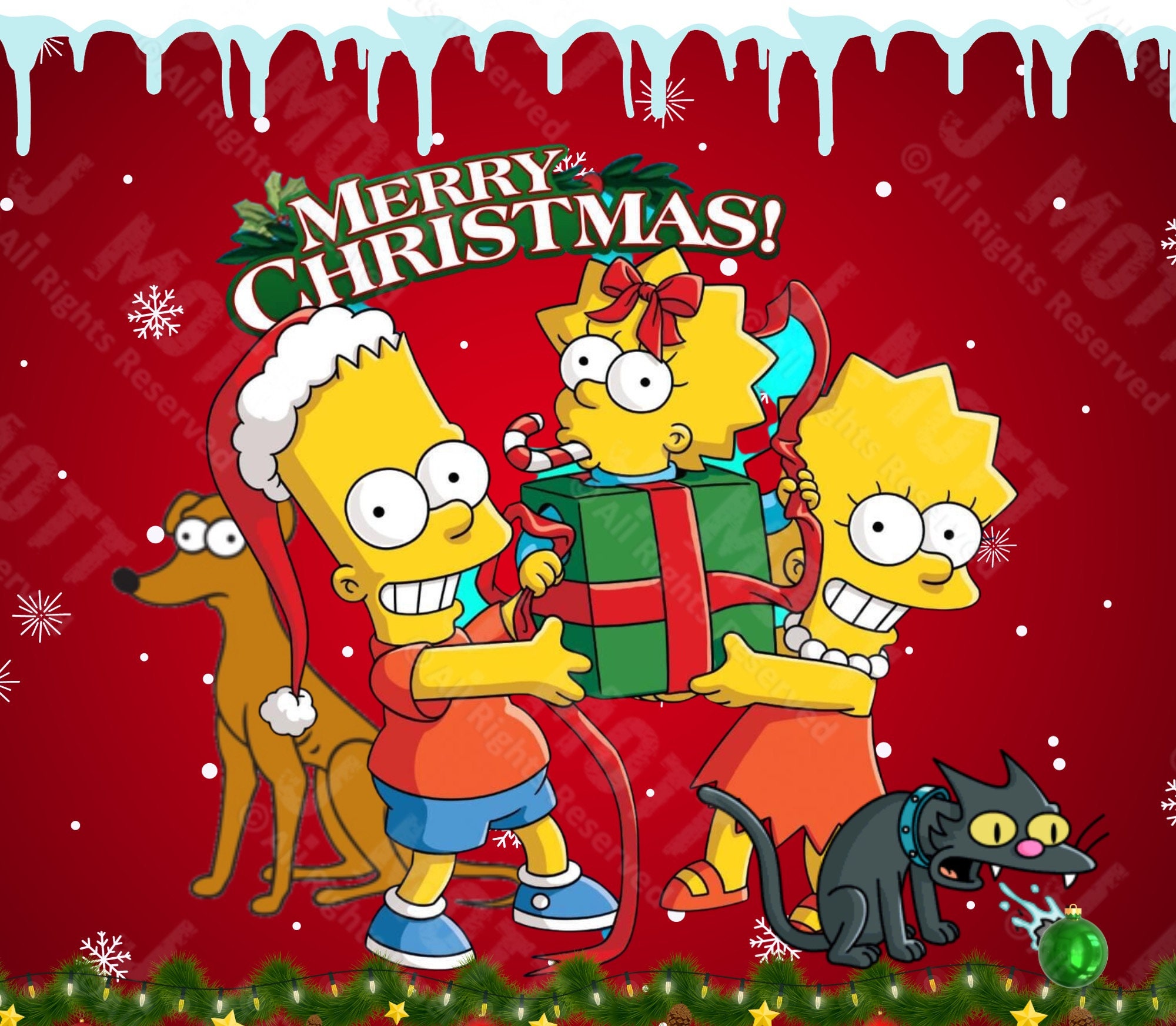 Svg Simpsons The - Etsy Christmas
