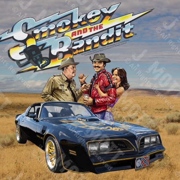 Smokey and the bandit tumbler png wrap