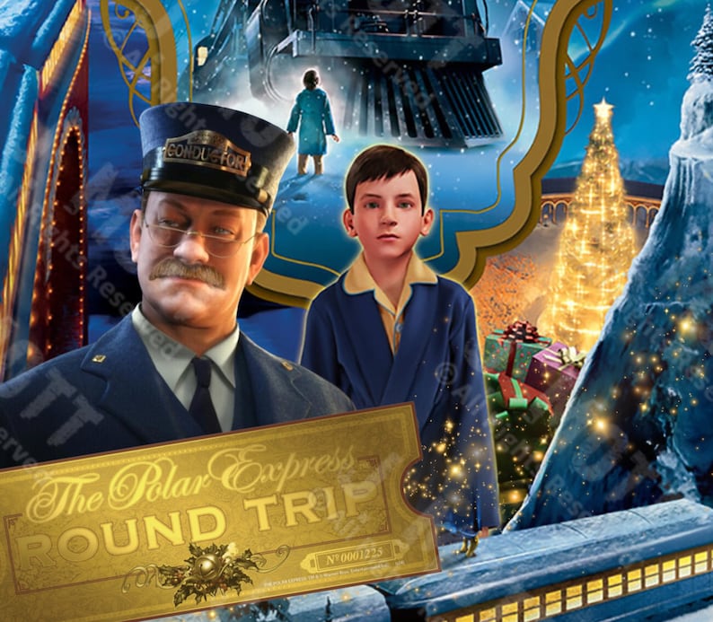 Christmas Train Movie Png Tumbler Design Etsy