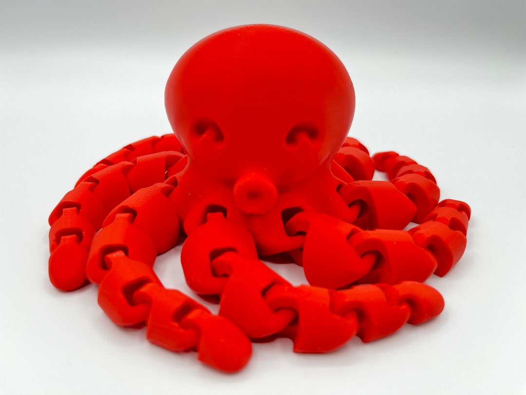 3D Printed Articulating Octopus Many Colors Available by Request Etsy