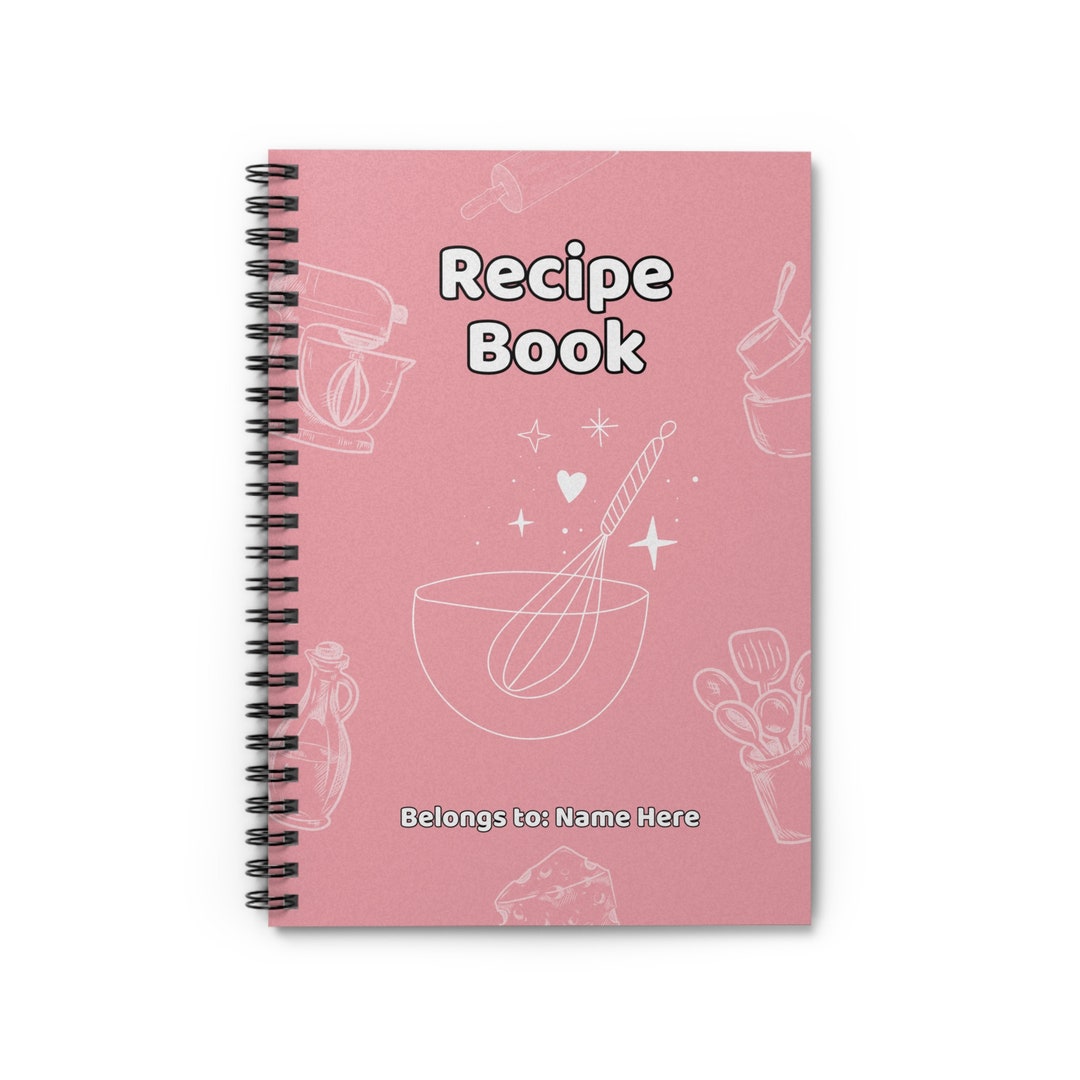 Custom Recipe Book Family Recipe Book Recipe Journal Gift for Mom Blank