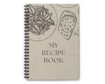 Custom Recipe Book | Family Recipe Book | Recipe Journal | Gift for Mom | Blank Recipe Book | Notebook Recipes | Personalized | Cookbook