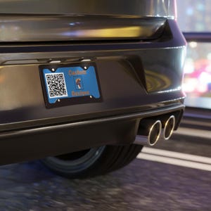 カスタムQRコード付きナンバープレート｜パーソナライズされたナンバープレート、アルミ製