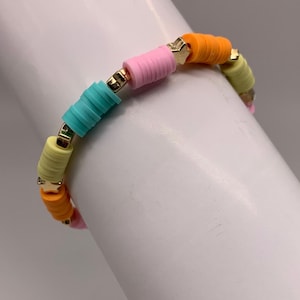 Summer/Spring Stretchy Stackable Beaded Bracelet