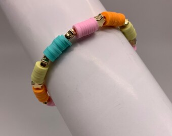 Summer/Spring Stretchy Stackable Beaded Bracelet