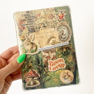 COTTAGECORE Kindle Insert for Clear Case - PRINTABLE - Paperwhite, Basic, Colorsoft, Scribe, & Oasis