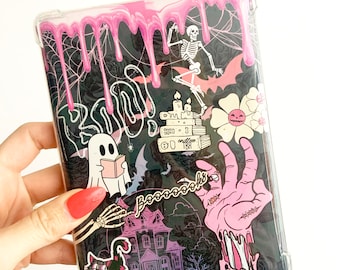 SPOOKY VIBES Violet Halloween Fall Kindle Kindle Hülle - BEDRUCKBAR - Passend für Paperwhite, Basic, Colorsoft, Scribe, Oasis