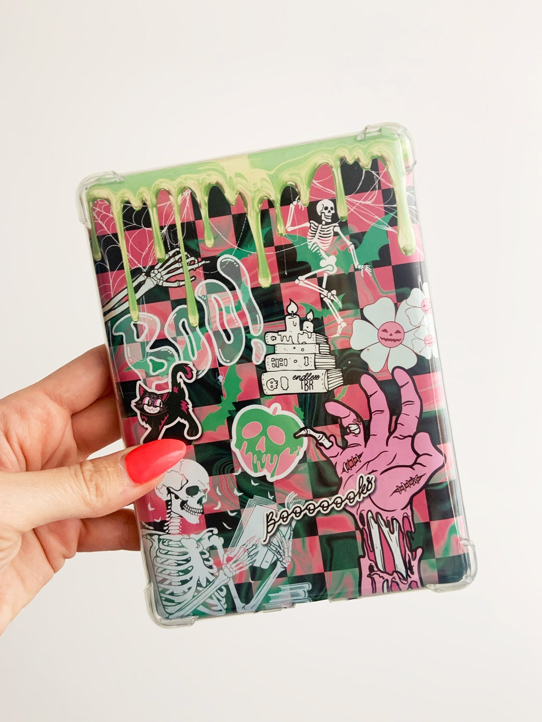 SPOOKY VIBES Halloween Kindle Insert for Clear Case - PRINTABLE - Fits ...