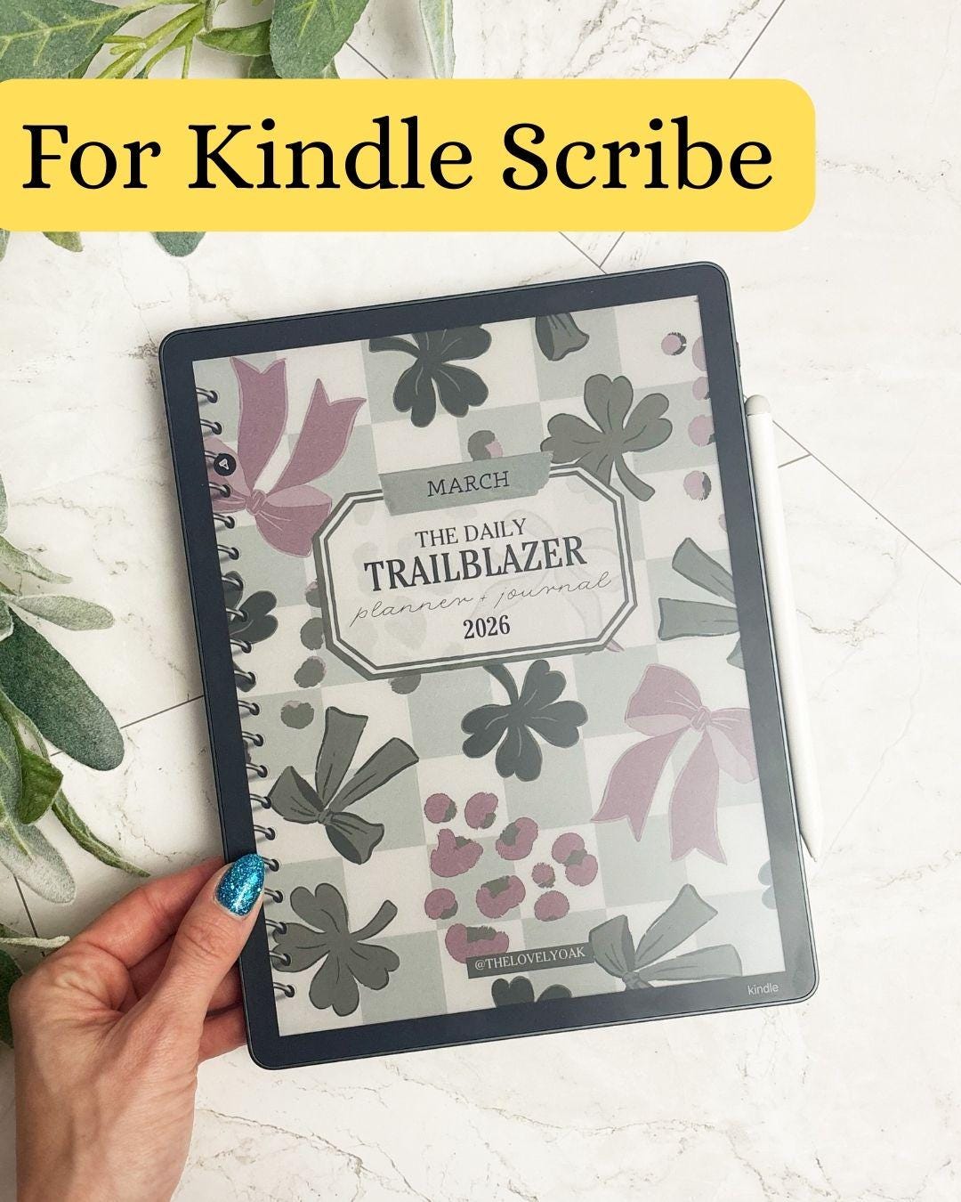 March 2026 Kindle Scribe Planner PDF | Hyperlinked Monthly Digital ...