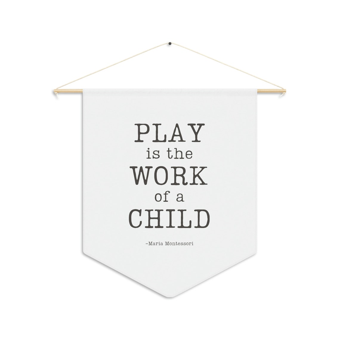 Montessori Quote Wall Hanging Homeschool Quote Pennant Etsy