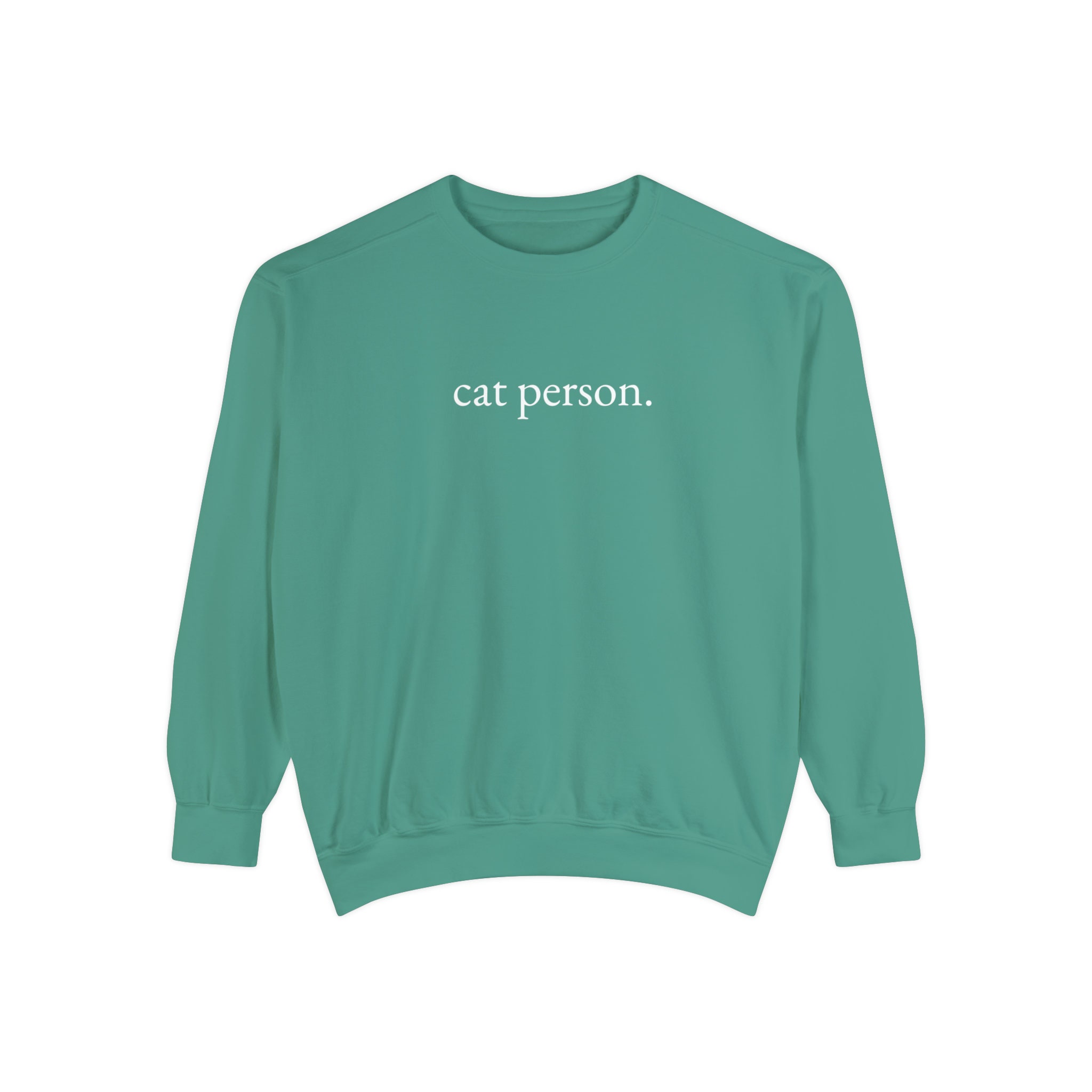 Cat Person Crewneck Sweatshirt, Comfort Colors Sweatshirt