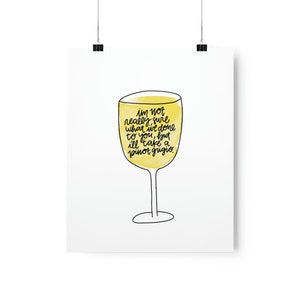 I&#39;ll Take A Pino Grigio Art Print, Stassi Schroeder Gift, Vanderpump Rules, Unique Decor