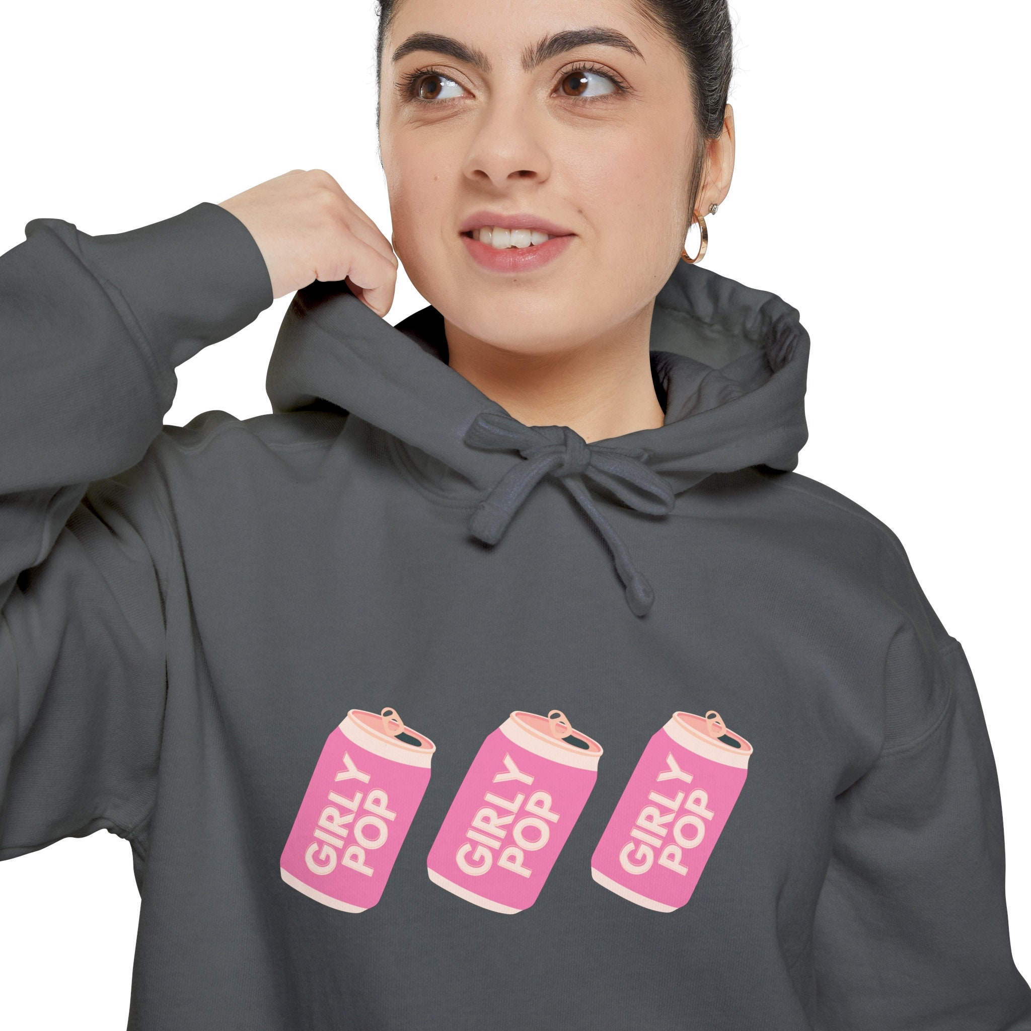 Girly Pop Comfort Colors Hoodie Sweatshirt Girly Pop Soda Pop Girly Pop Creative