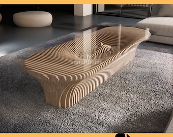 Parametric Shark Coffee Table DXF Files – CNC Router & Laser DXF Files – Digital Download