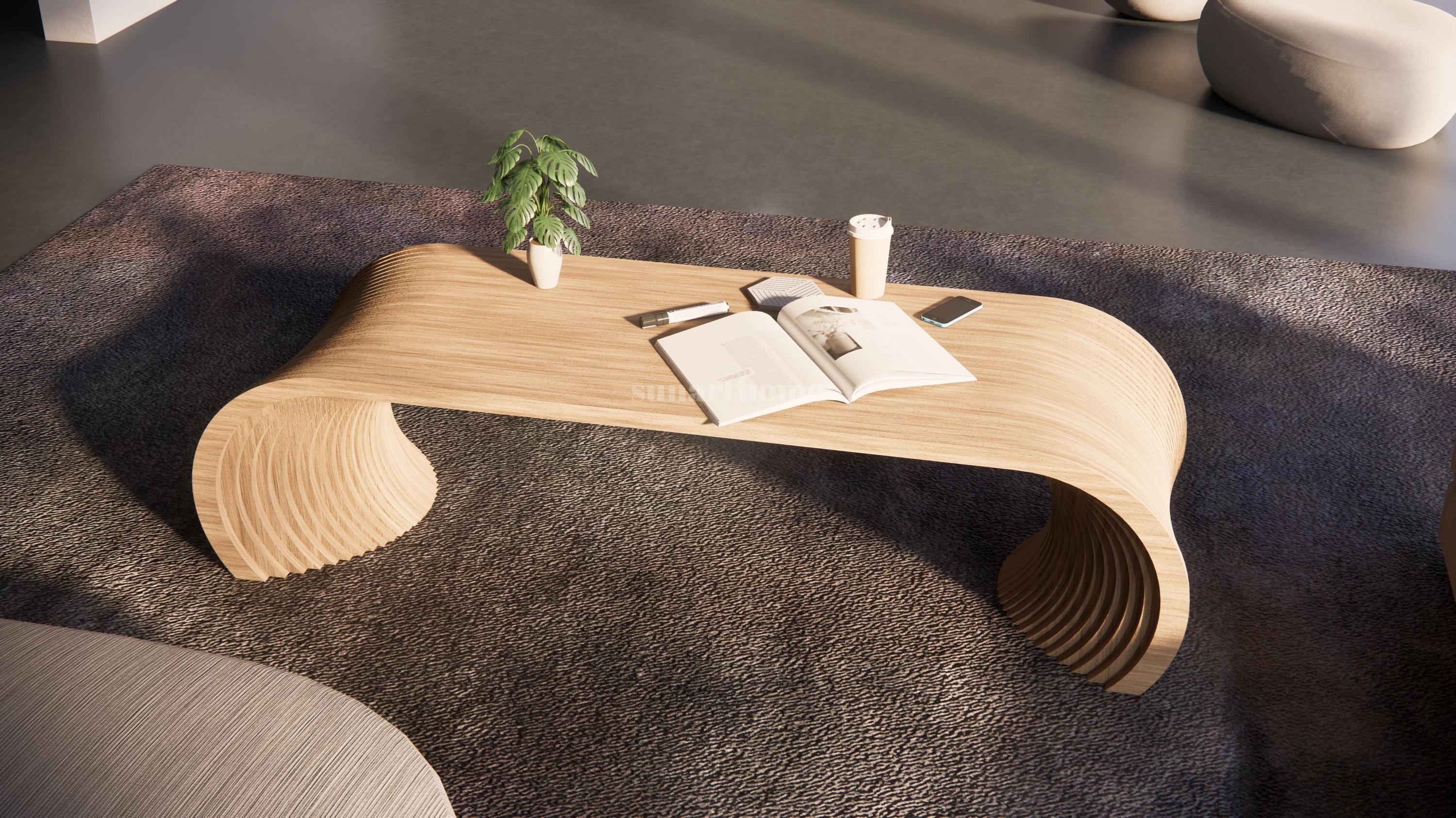 Parametric Coffee Table, Modern Parametric Table, Organic Curves ...
