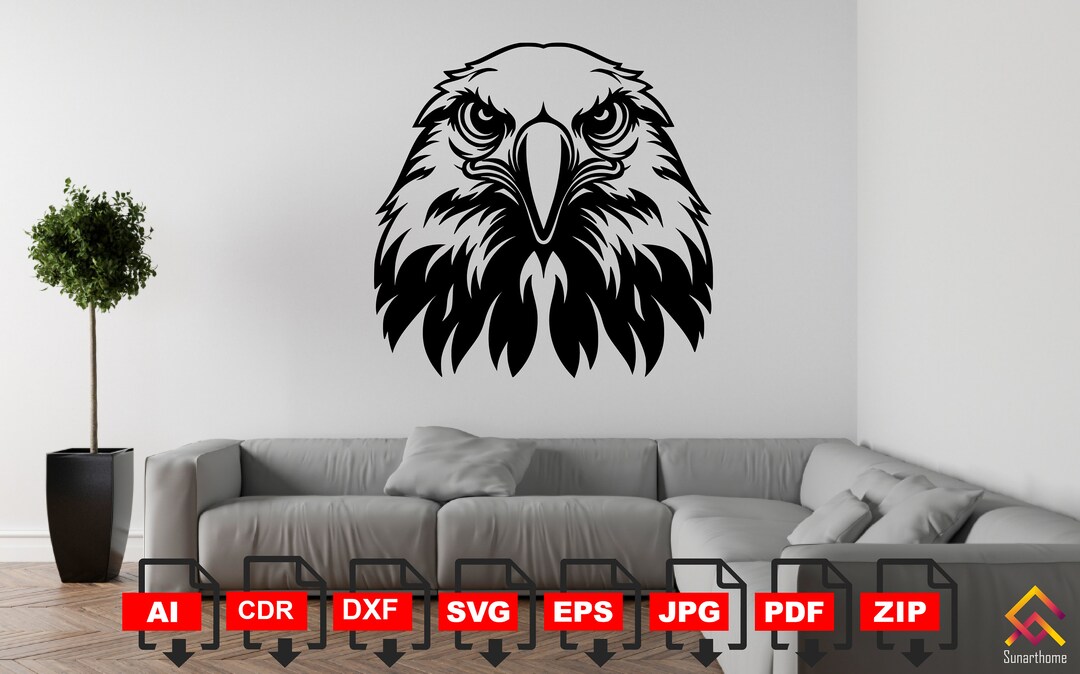 American Eagle Svg Eagle Head SVG Black Eagle Clipart Eagle Vector ...