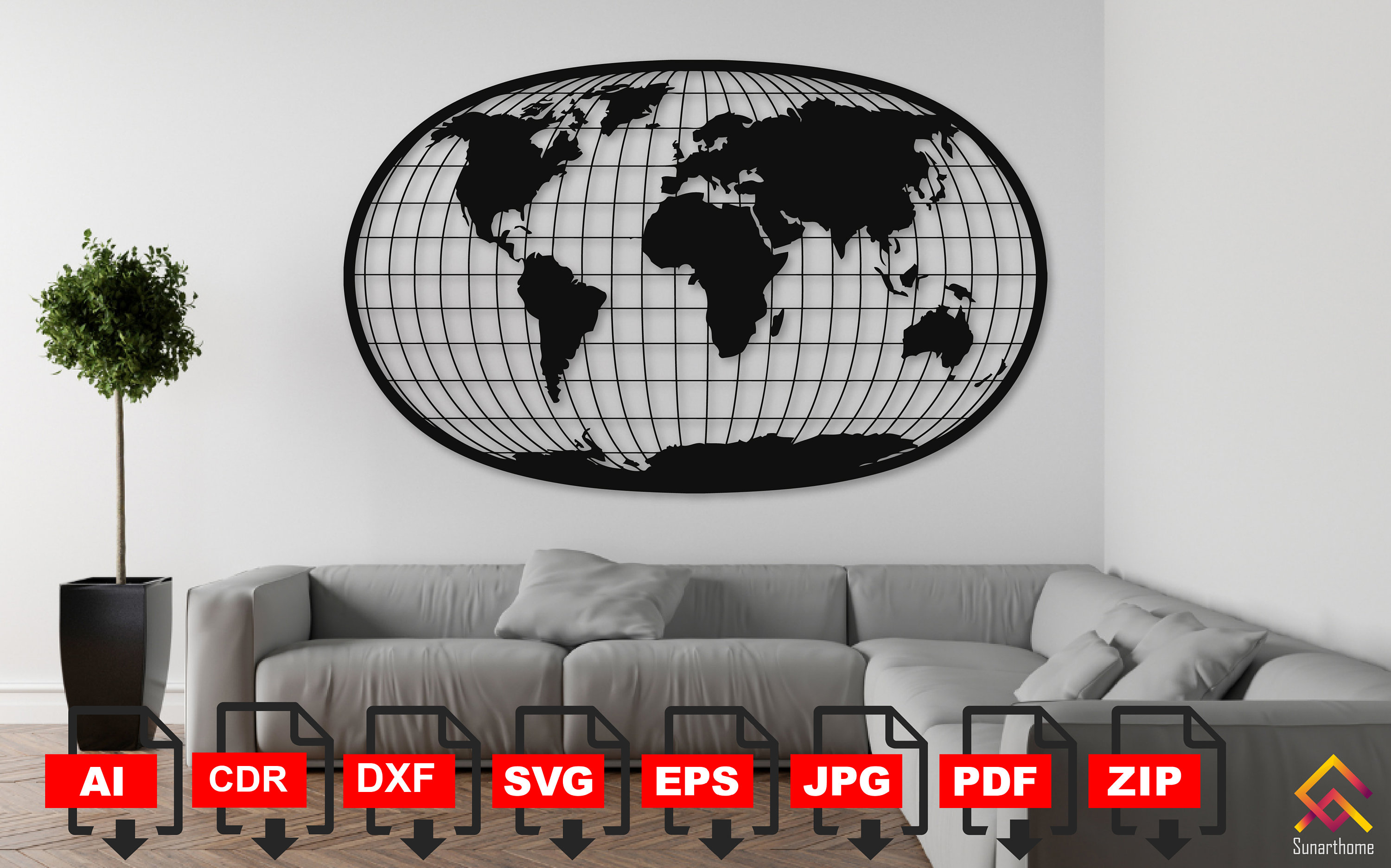 World Map SVG World Map Vector - Il Fullxfull.4594640680 Ivvg 