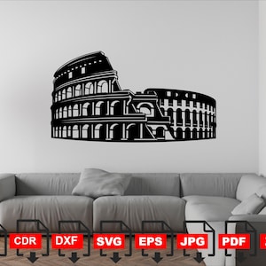 Colosseum SVG | Colosseum Dxf | Cutting Files for Cricut & Silhouette | Instant Download