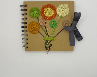 Handmade embroidered scrapbook