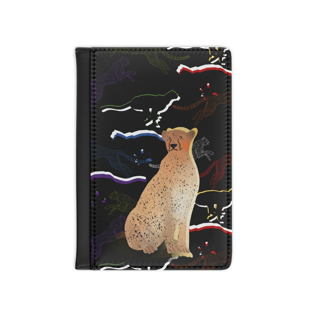 Cheetah Spirit Passport Cover Cheetah Travel RFID Tech Cheetah Identify