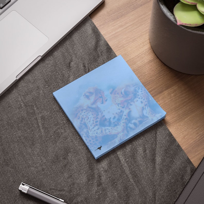 Cheetah Spirit Post-it® Note Pad, 50-sheet Animal Print Sticky Notes ...