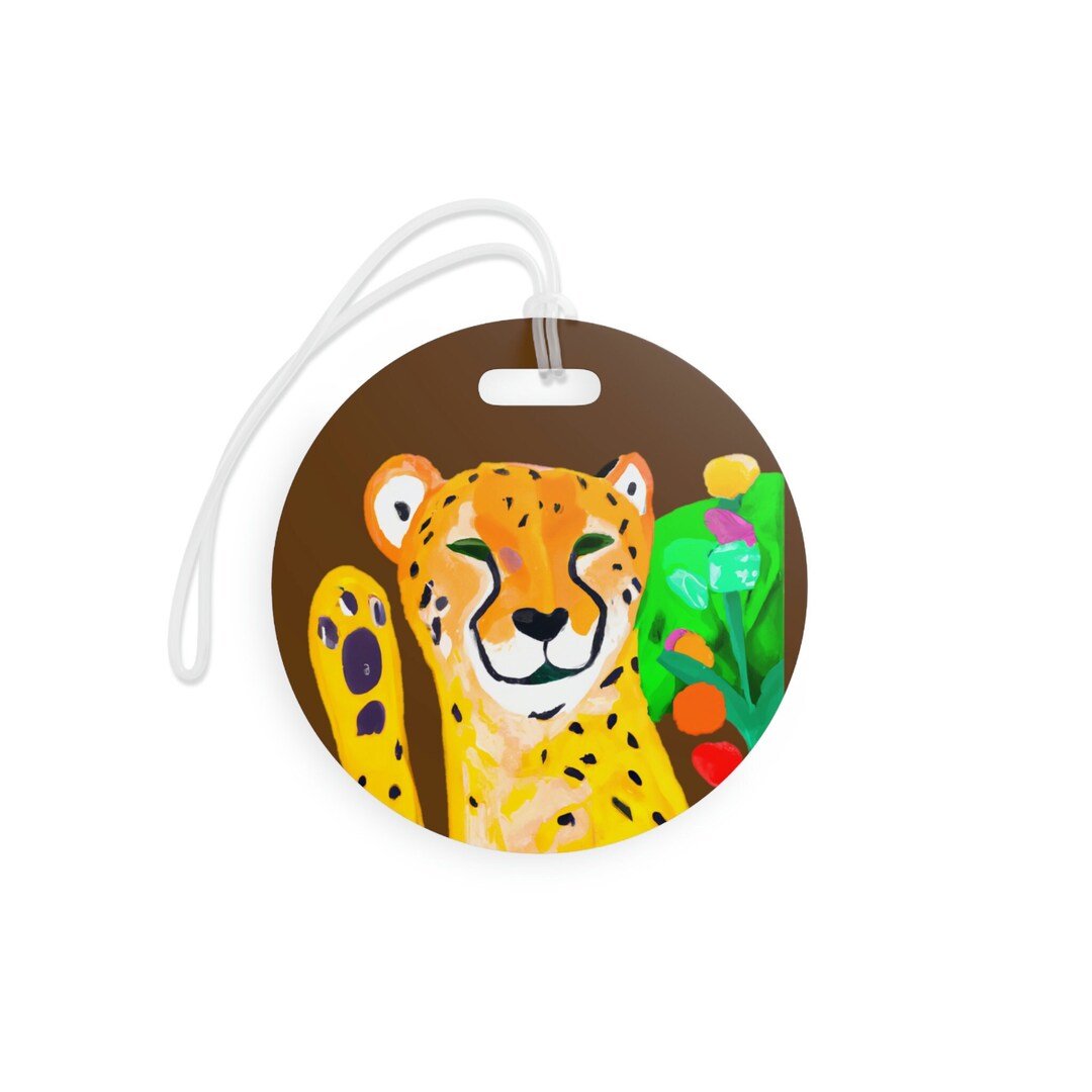 Cheetah Spirit Luggage Tags Cheetah Travel Identify Cheetah Tech