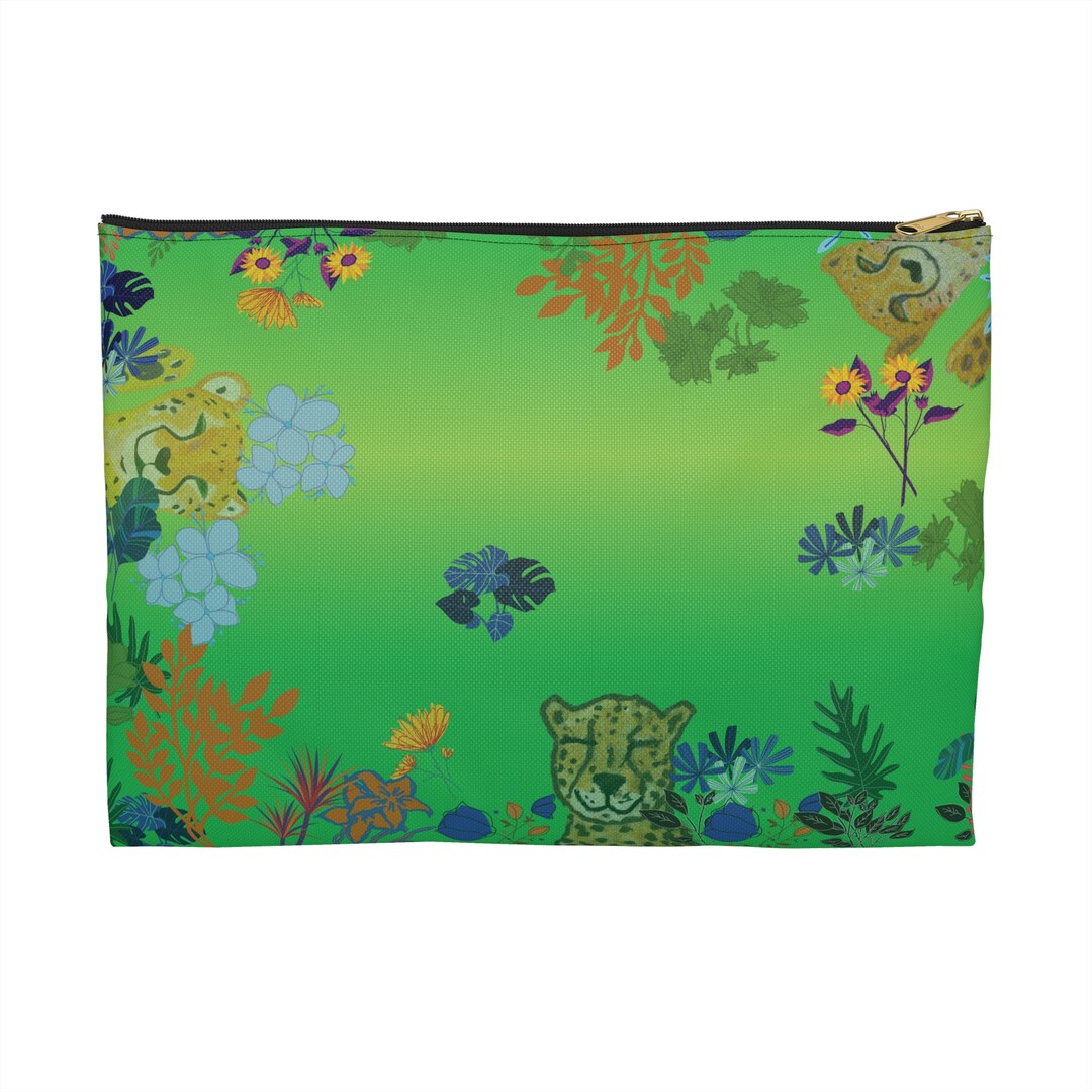 Roll Up Accessory Bag - Cheetah