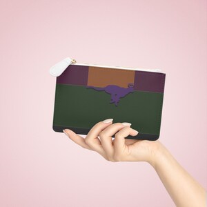 Gepard Geist Mini Clutch | Handytasche aus veganem Leder | Mode-Unisex-Tasche | Minimalistische Reisebrieftasche |  Bleistift Geldbörse Fall | Geschenkidee