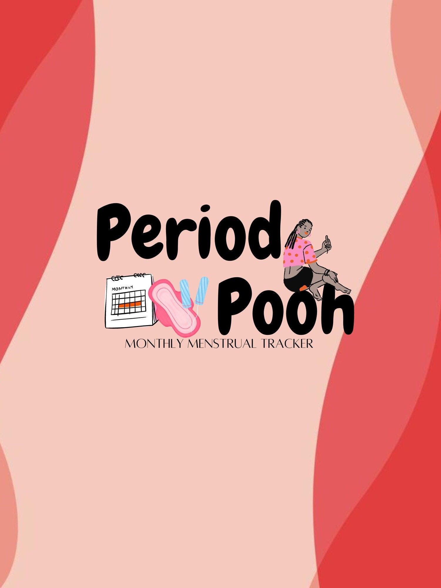 Period Tracker Digital, Period Tracker Printable, ovulation, mood tracker, symptom tracking, Menstrual Planner with updates monthly calendar
