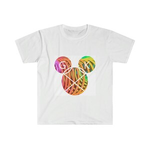 George Knight Falling Lights Cirkels - Unisex Softstyle T-Shirt