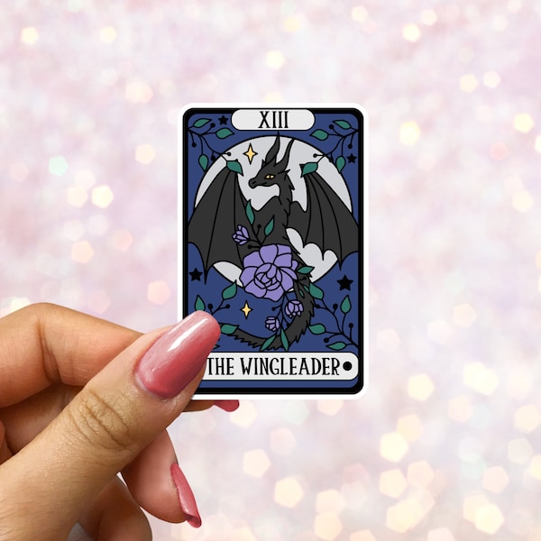 The Wingleader Tarot Card Sticker | bookish Sticker | book lover gift  | bookish Merch | Kindle Sticker | Smut Reader reading lover e-reader