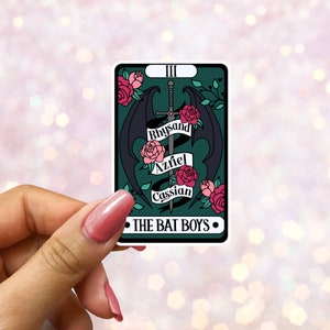 Naklejki na karty tarota The Bat Boys Bookish Holographic, Pikantne książki Romans, Naklejki Bookish Czytelnik, Naklejki Smut, Czytelnik, Naklejka Kindle