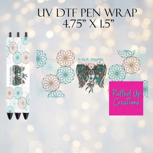 Dreamer UVDTF Pen Wrap | Pen Wraps | UV DTF Pen Wrap | Ready to Apply | Permanent Adhesive | No Heat Needed | Waterproof